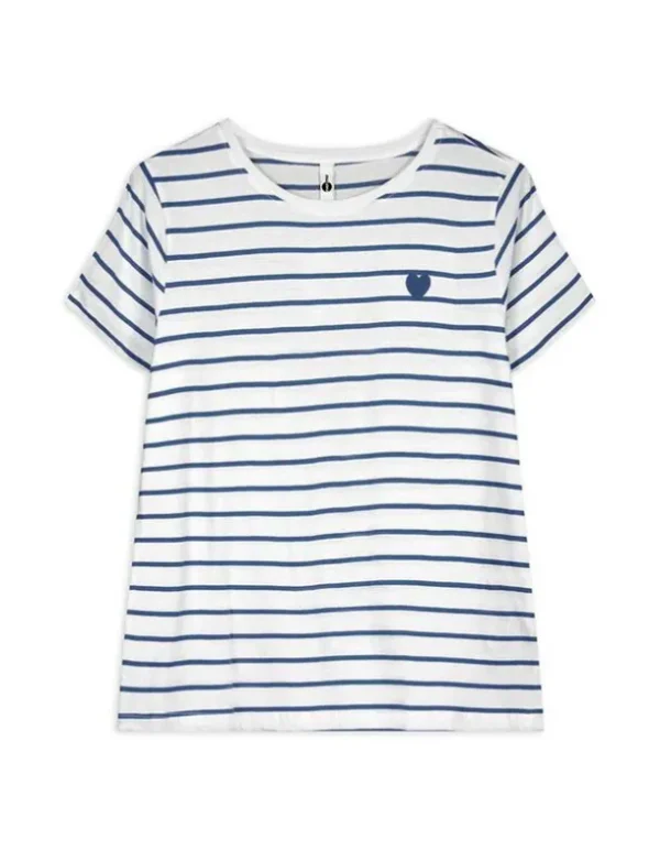 T-Shirt - Stickereien - blau