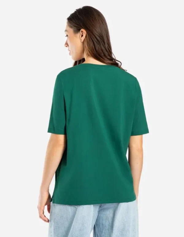 T-Shirt - Stickereien - dunkelgrün