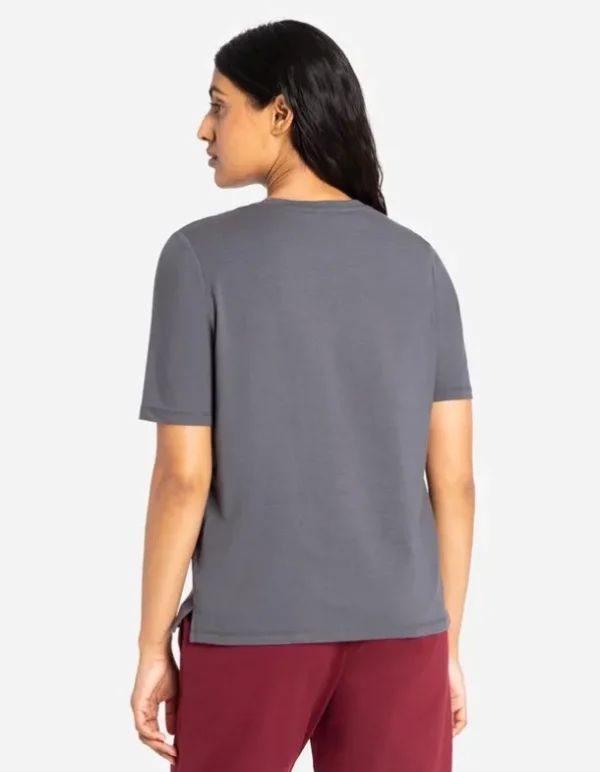 T-Shirt - Stickereien - dunkelgrau