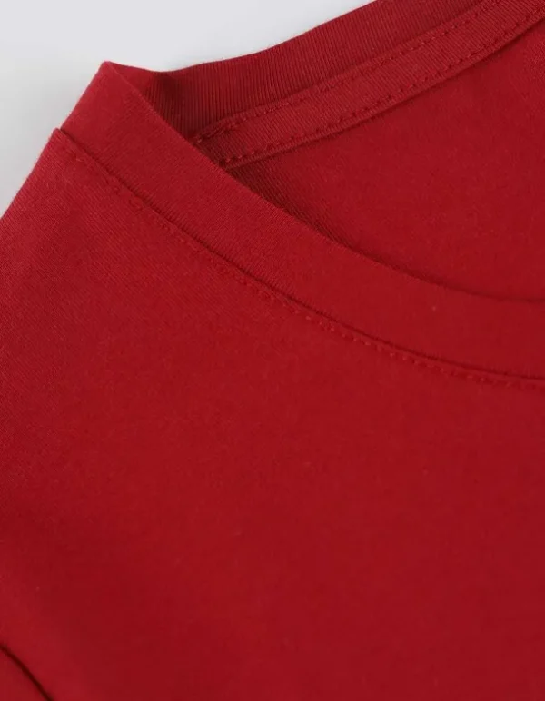 T-Shirt - Stickereien - dunkelrot
