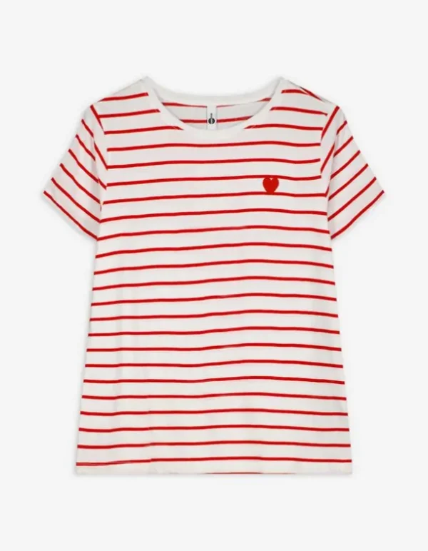 T-Shirt - Stickereien - rot
