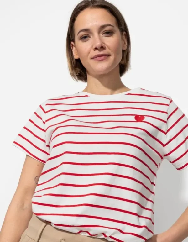 T-Shirt - Stickereien - rot