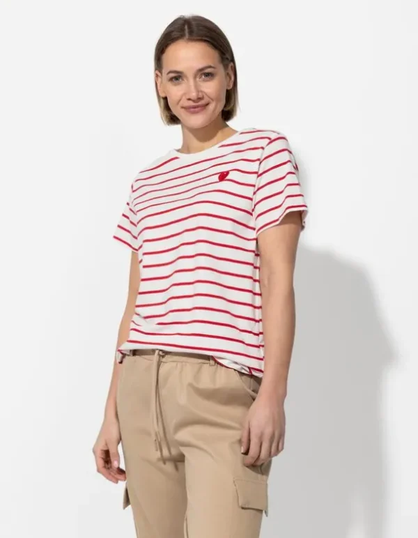 T-Shirt - Stickereien - rot