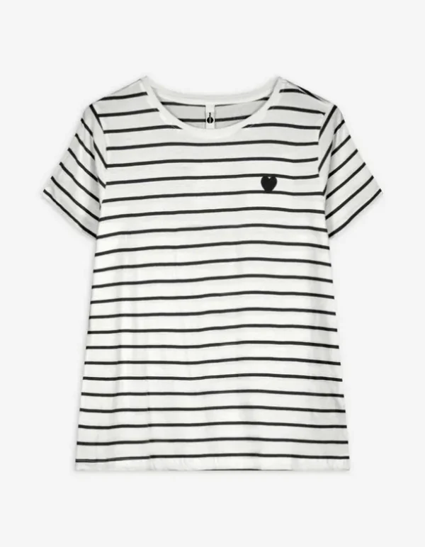 T-Shirt - Stickereien - schwarz