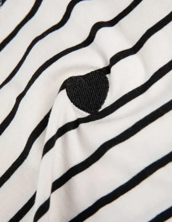 T-Shirt - Stickereien - schwarz