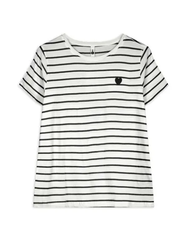 T-Shirt - Stickereien - schwarz