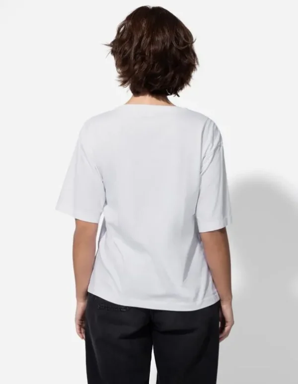 T-Shirt - Stickereien - weiß