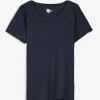T-Shirt - Stretchanteil - dunkelblau