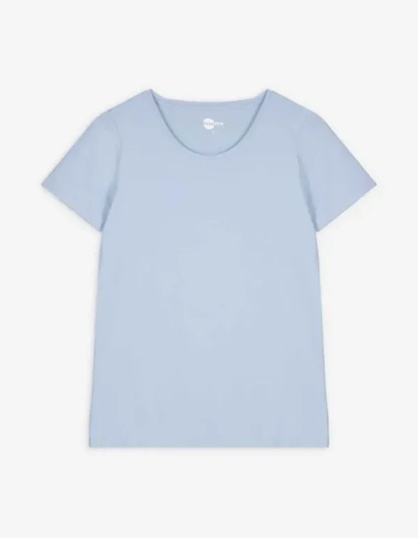 T-Shirt - Stretchanteil - hellblau