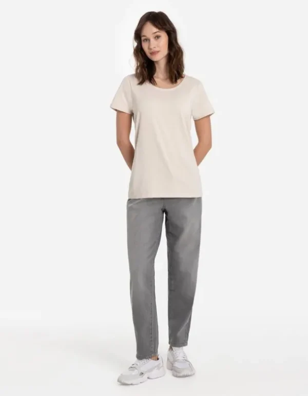 T-Shirt - Stretchanteil - weiß