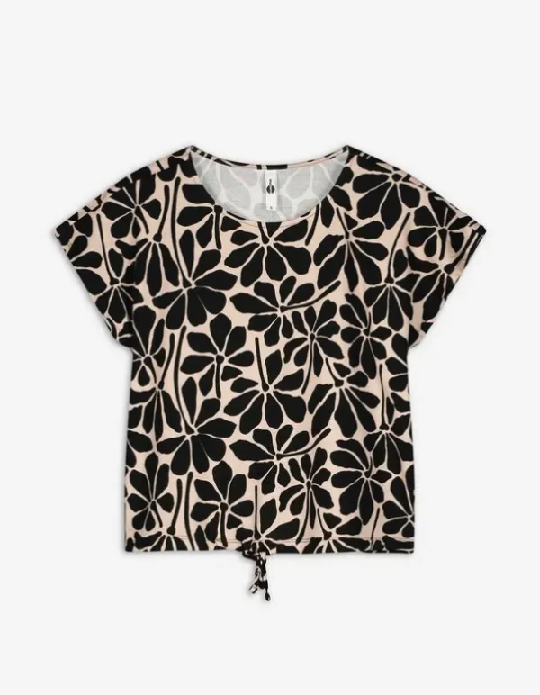 T-Shirt - Viskose-Mix - beige