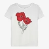 T-Shirt - Zierperlen - weiß