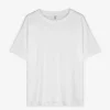 T-Shirt - Zierperlen - weiß