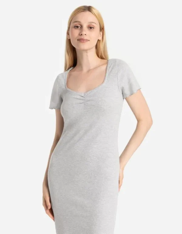 T-Shirt-Kleid - figurbetont
