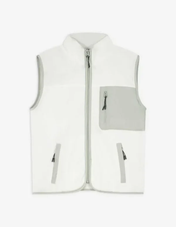 Weste - Fleece - weiß